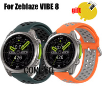 Band For Zeblaze VIBE 8 Smart watch Strap Silicone Breathable Sports Bracelet Screen protector film For Women men