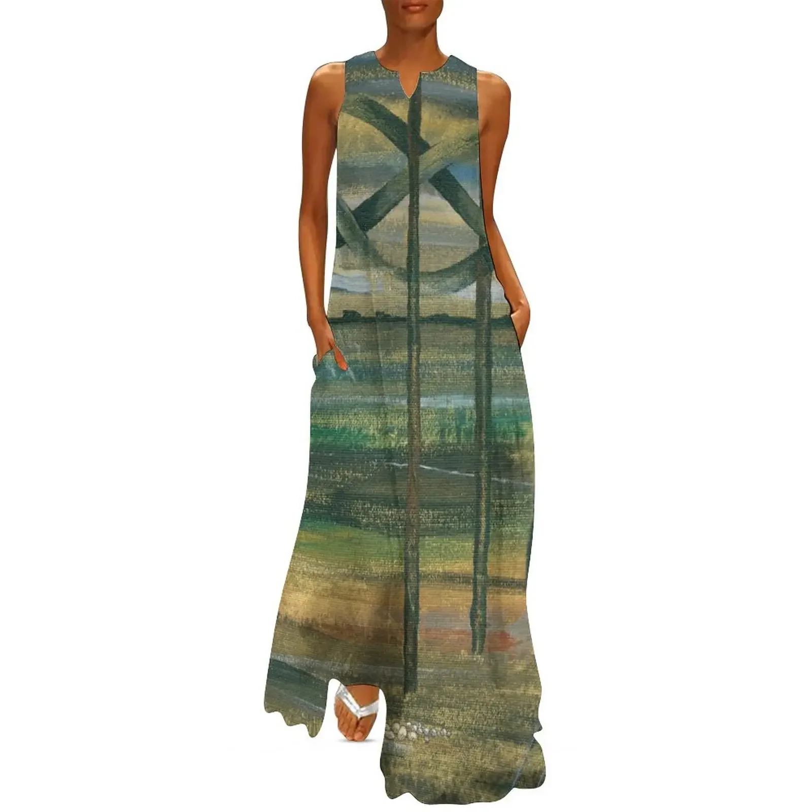 

The Crossing Point Long Dress dress dresses elegant women's sets sexy dress women summer
