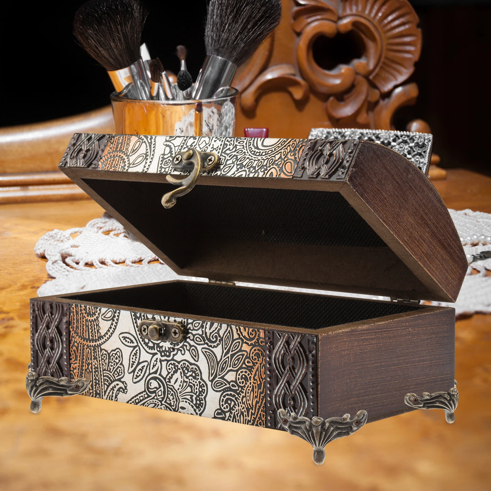 

25pcs Jewelry Box Feet Corner Protector Decorative Wooden Box Legs Furniture Accessories Replacement For Gift Boxes Storage