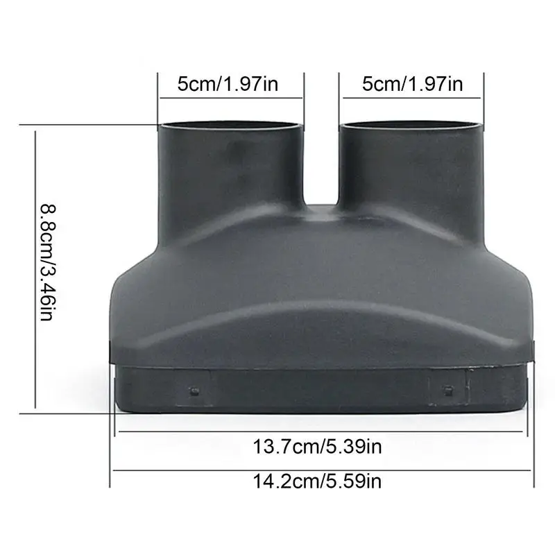 Tubo di uscita del riscaldatore Diesel 75/50/60mm riscaldatore per auto condotto di sfiato presa d'aria calda riscaldatore compatibile per auto camion barca