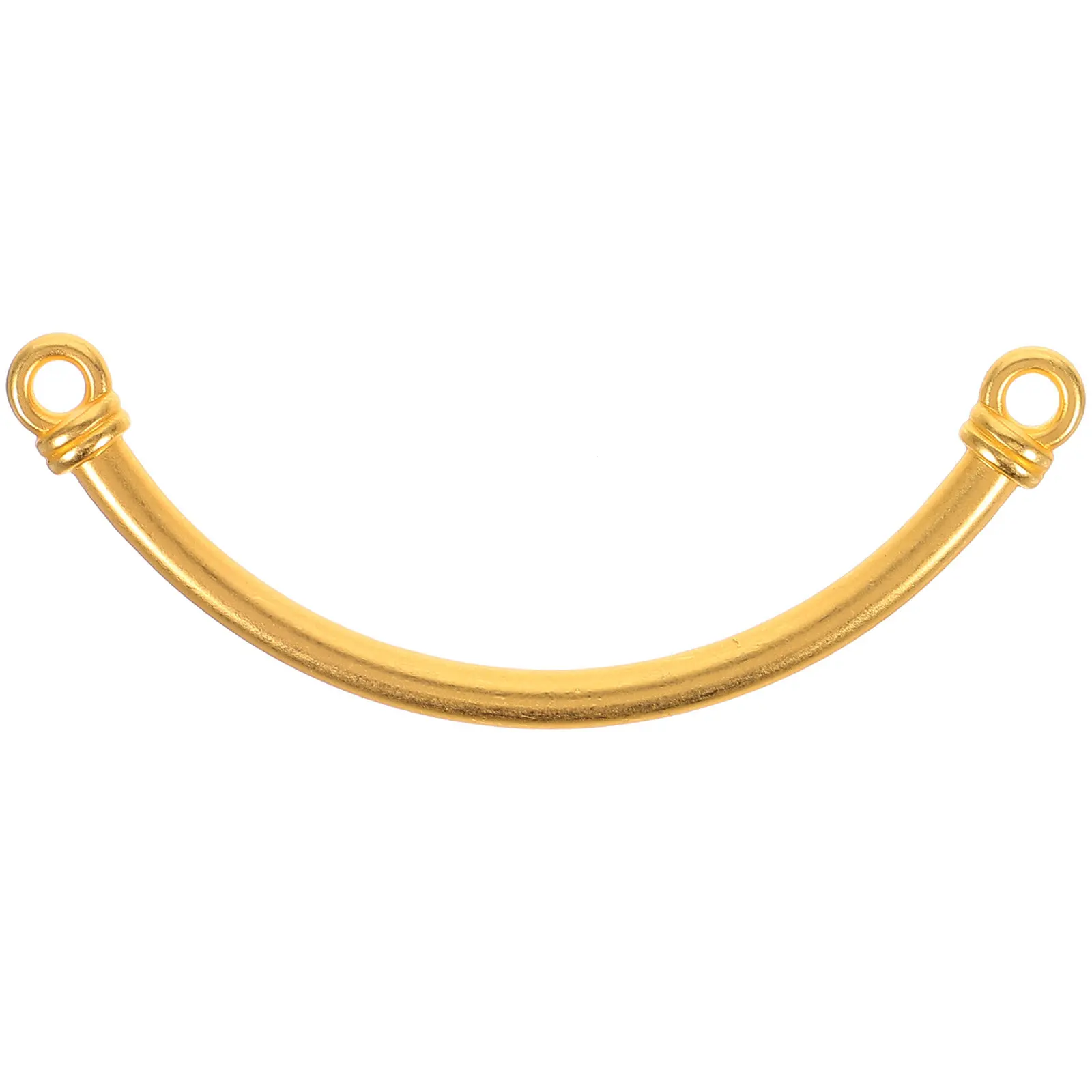 Brazalete semicircular en blanco para mujer, de aleación metálica, para manualidades DIY, soporte para dijes, suministros para hacer joyas