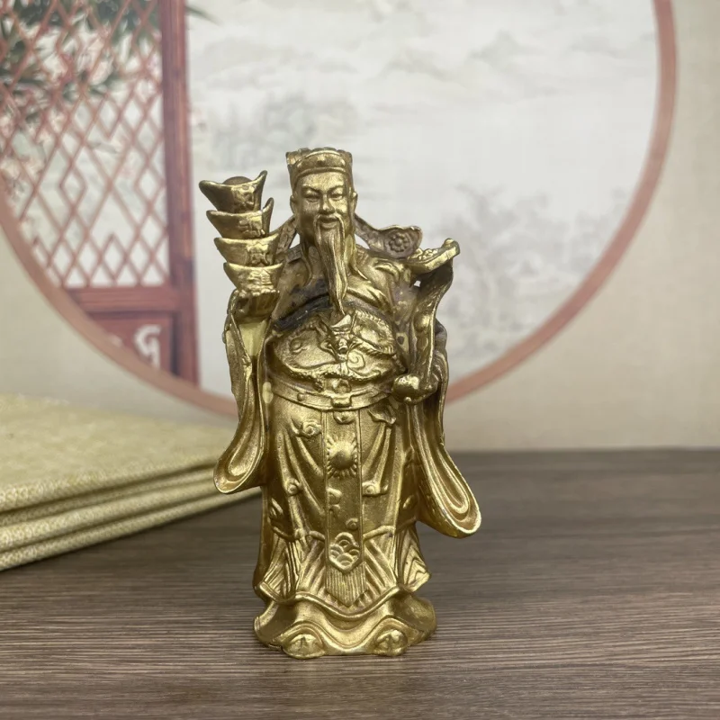 

Antique-Inspired Ingot God of Wealth Ornament New Chinese Style Handheld Ingot Ruyi God of Wealth Home Study Room Decorative Pie