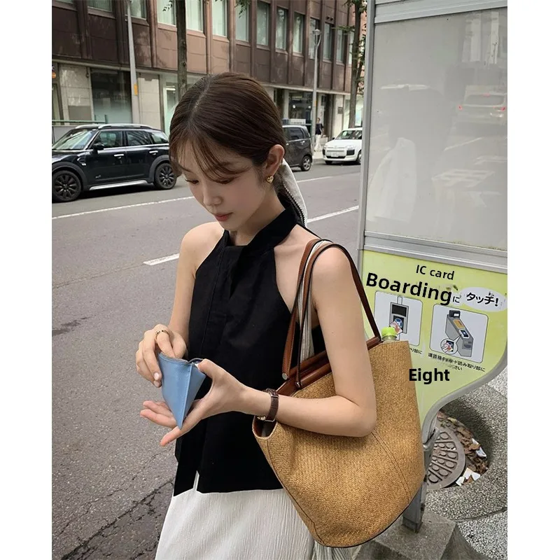

Retro Sweet Sle Dongda Gate 25 Summer Knot Strapl Ne Hanging Vest Women's Svel ter Top Selfwill Brand