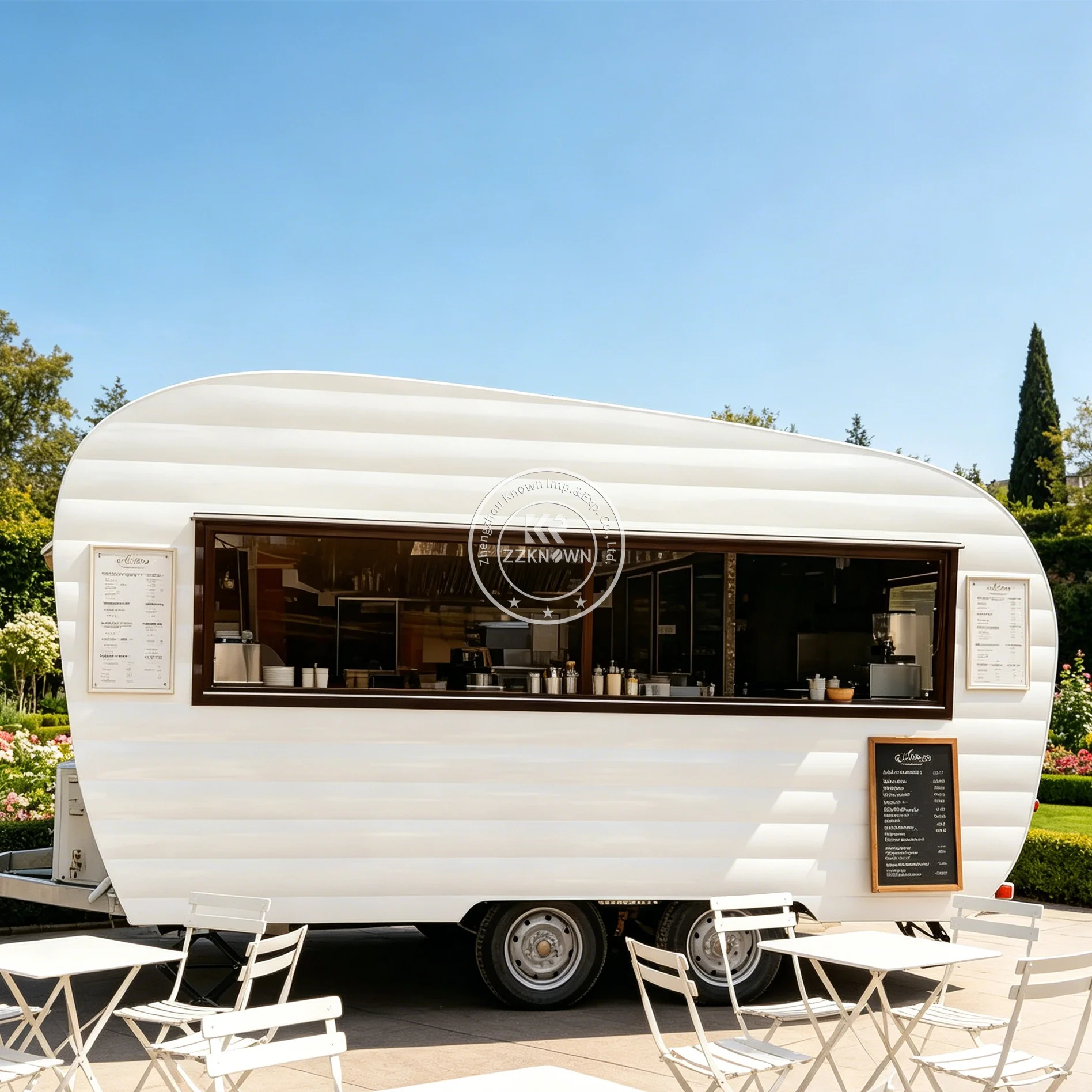 

Concession Pizza Food Trailer Street BBQ Hot Dog Coffee Ice Cream Cart Mobile Street Burger Food Truck Fully Equipped
