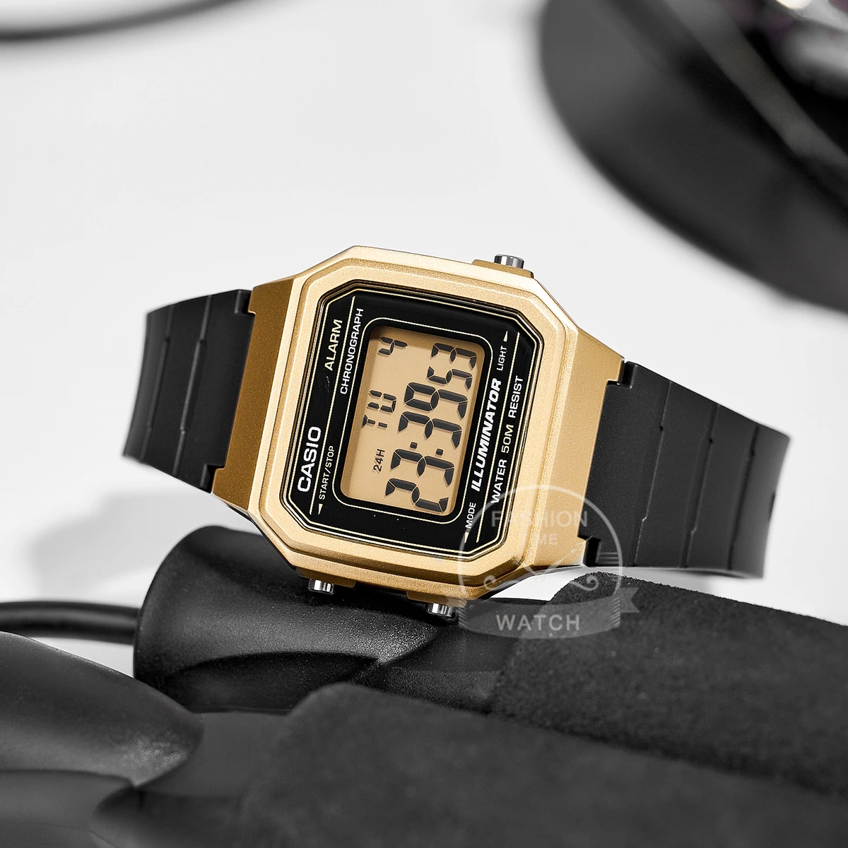 ساعة كاسيو للرجال LED relogio ساعة رقمية مقاومة للماء W-217HM-9A