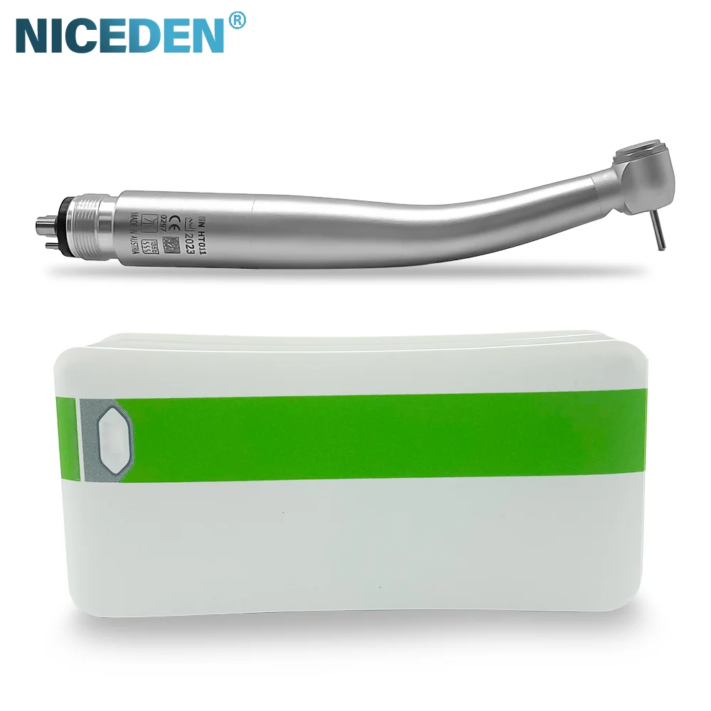 Dental High Brightness LED Handpiece, Alto brilho, Botão principal padrão de 2 furos, Rolamento cerâmico, Equipamentos odontológicos