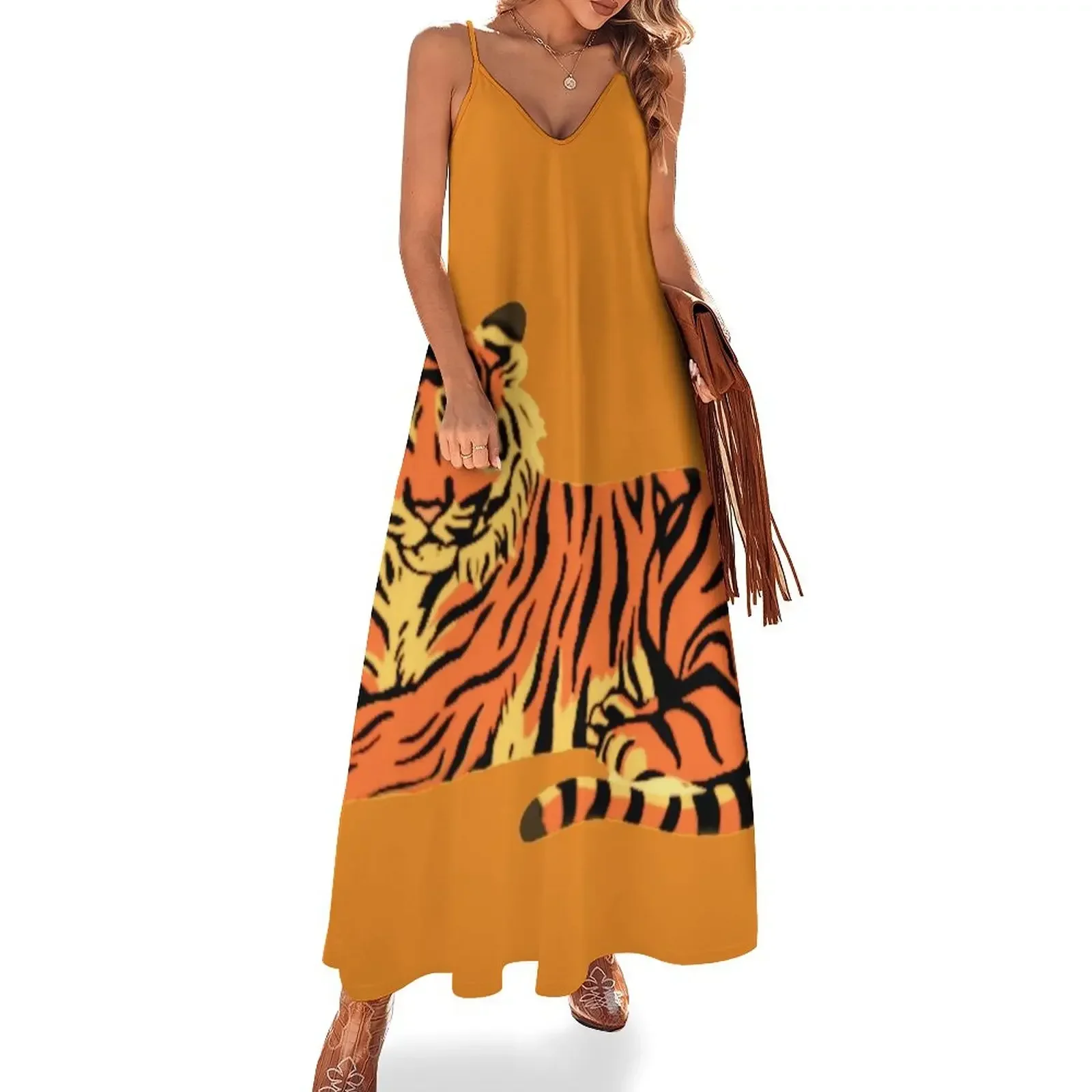 

Sitting Tiger Sleeveless Dress summer dress for women 2024 dress dresses for woman 2024 women's luxury party