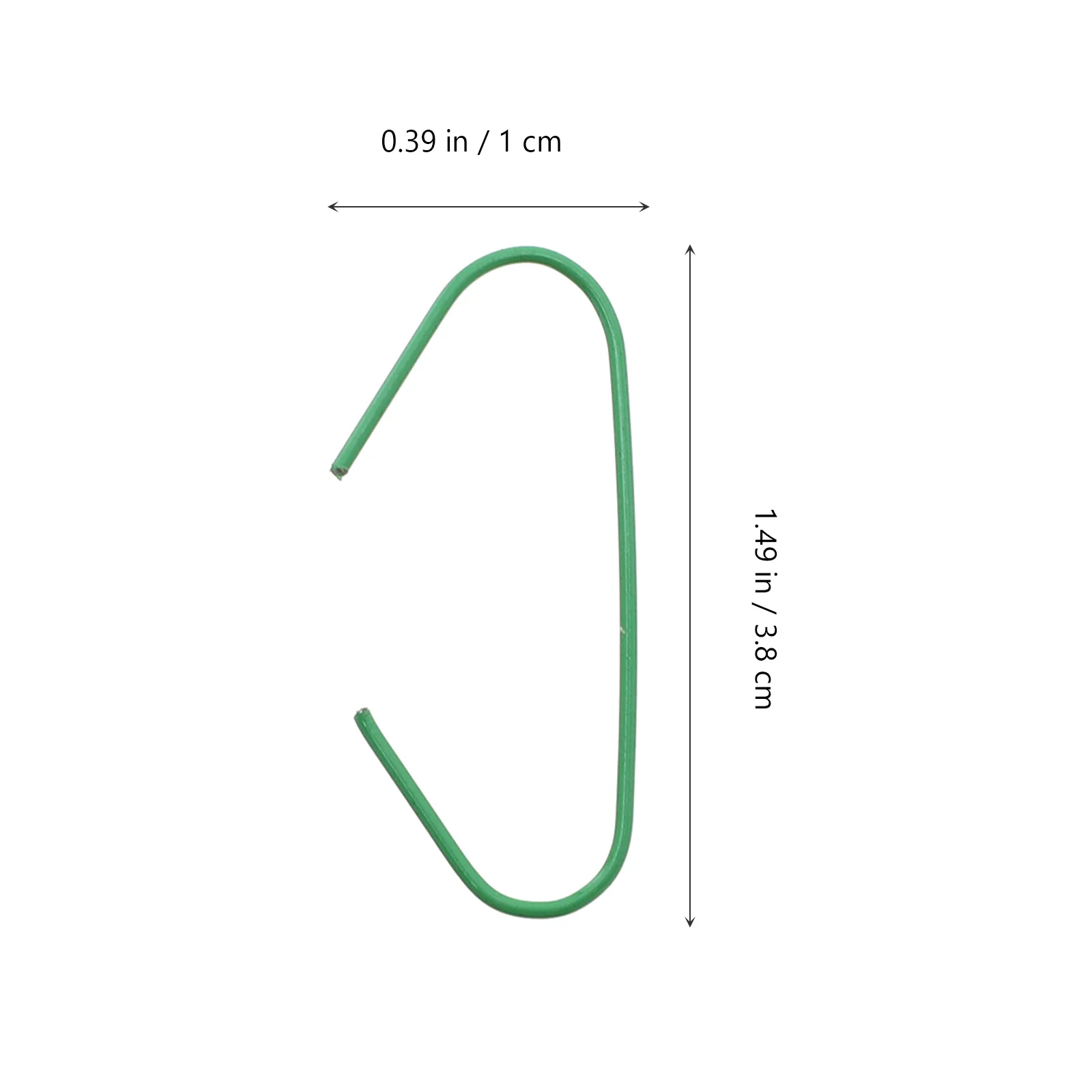 

200Pcs Green Hanging Hooks Metal C-Shaped Xmas Tree Hooks Christmas Decorations Multi-Use Metal Hangers