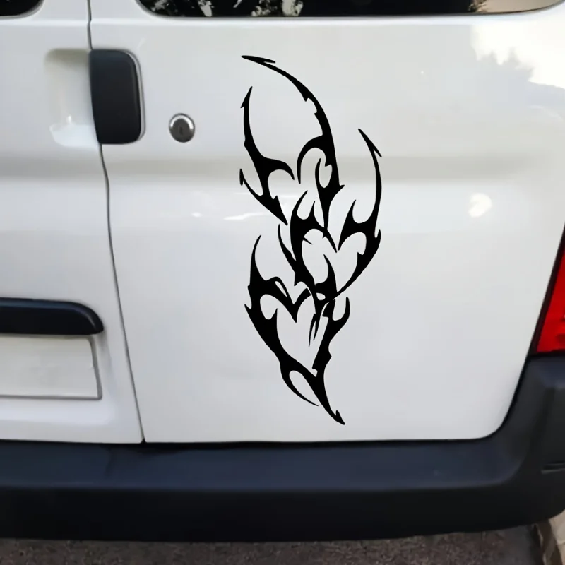 Cyber Sigilism Heart Gothic Semi-Matte Vinyl Decal Self Adhesive Sticker For Car Bumper Outer Body Decor Nice Present For Girls