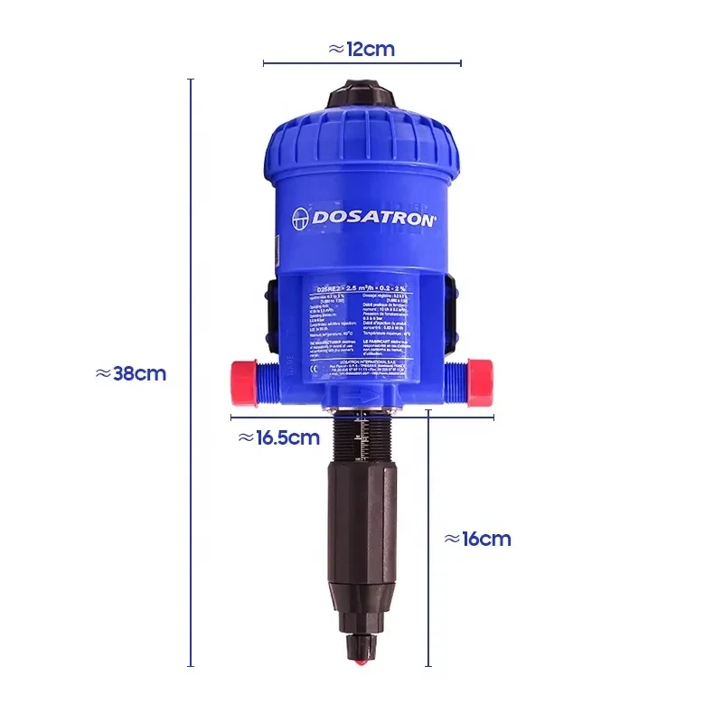 

Dosatron Automatic Metering Pump Water-Driven Dosing Chemical Fertilizer Injector Dispenser For Garden Poultry Dosing