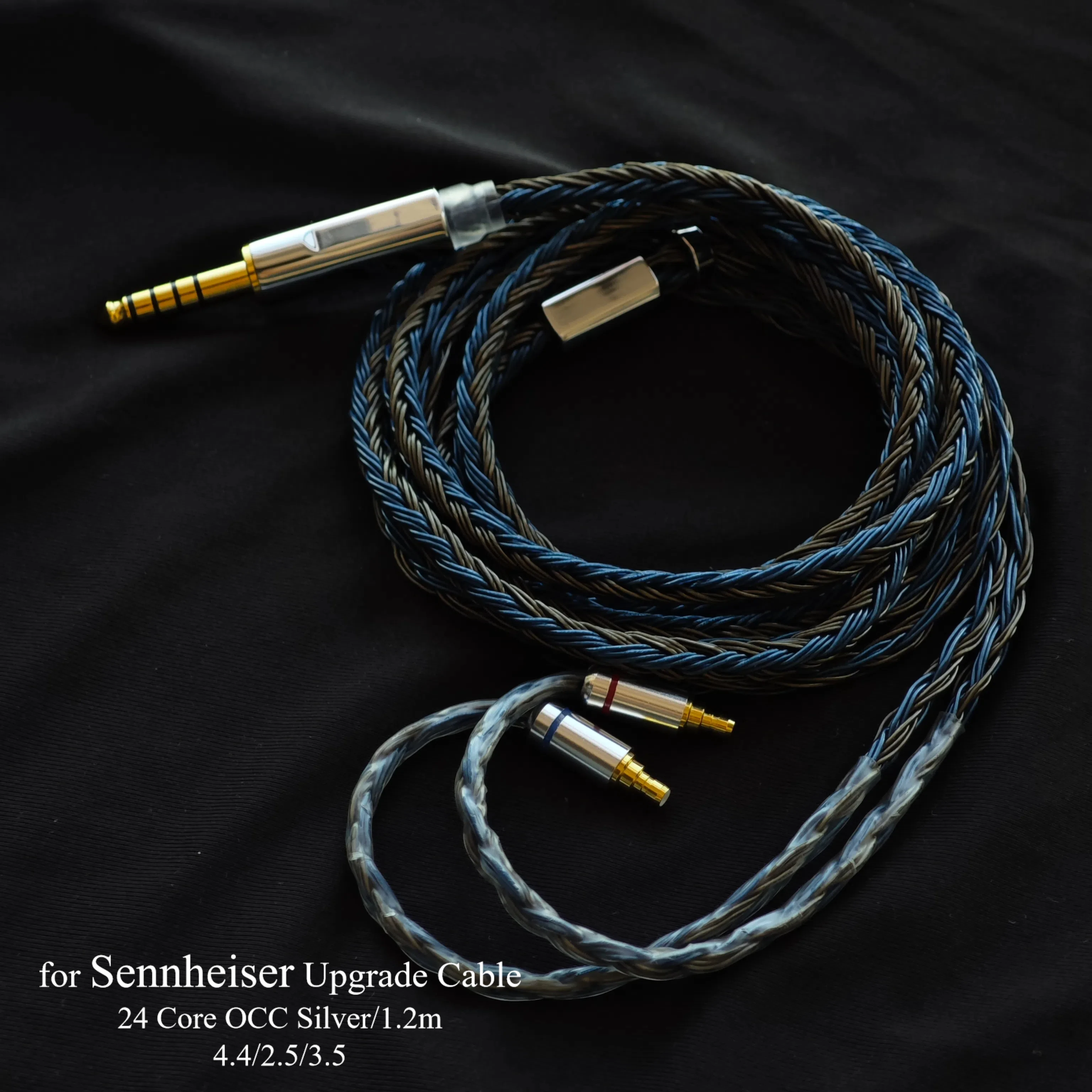 24 Core Cable Sennheiser Cable High-purity OCC Silver Plated Earphone Upgrade Cable Sennheiser Cable for IE100pro IE500pro IE400