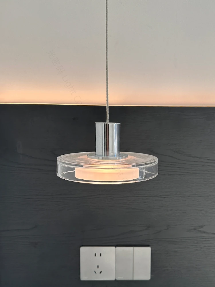 

Modern minimalist bedroom pendant light Bauhaus living room Italian minimalist design light luxury high-end bedside lamp
