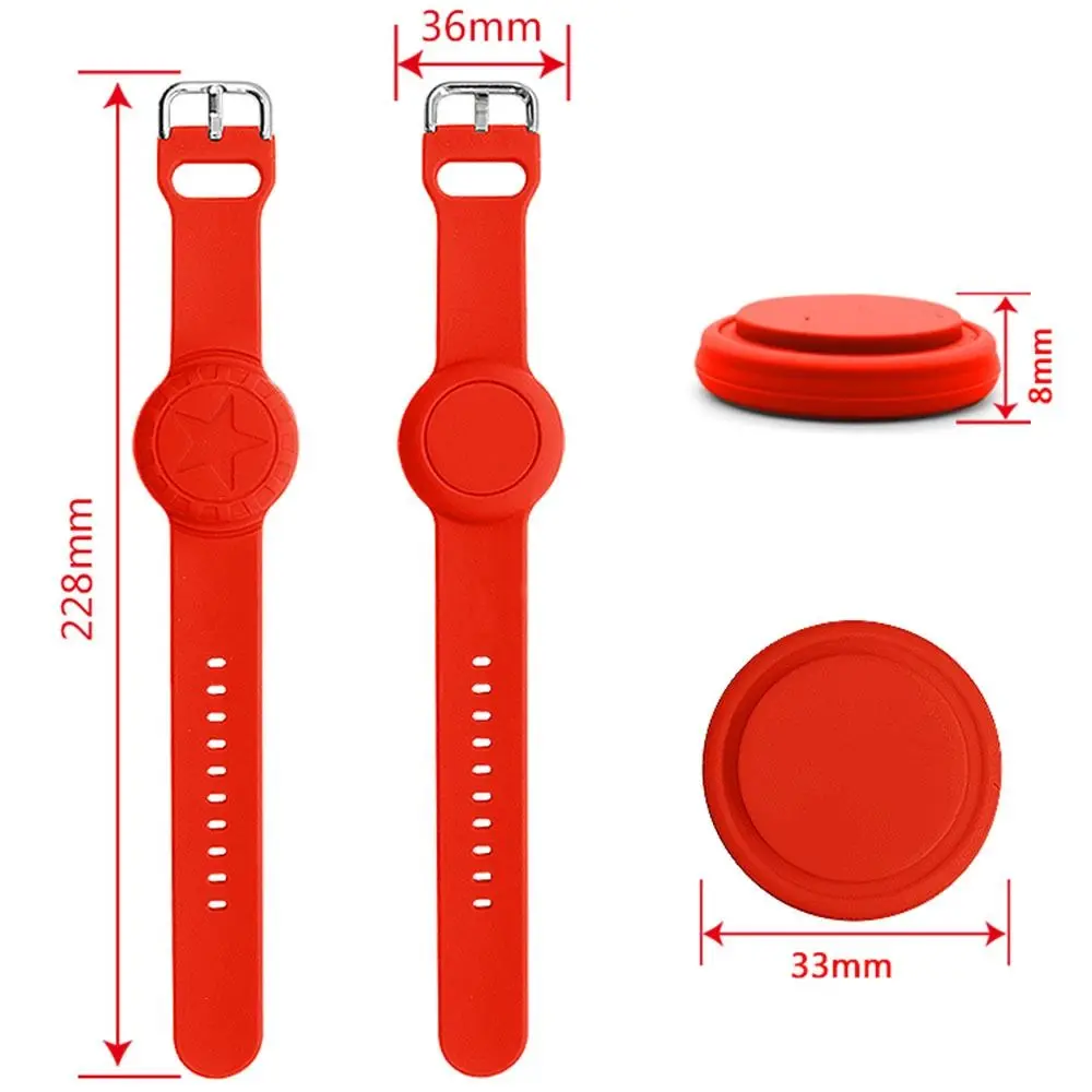 سوار ساعة تعقب للأطفال للعلامة الهوائية ، قابل للتعديل ، حزام ساعة سيليكون مضاد للخدش ، مضاد للفقد ، كم واقي مقاوم للماء ، أطفال