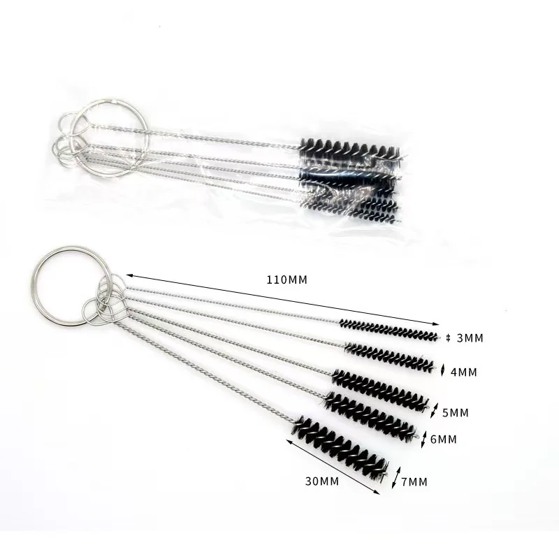 11-teiliges Airbrush-Sprühpistolen-Reinigungsset mit Nadeln und Bürsten als Reparaturwerkzeug – Detail 5