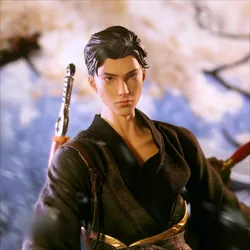 1/6 Scale Handsome Che Zhiyu Head Carving Male Soldier Head Sculpt Fashionable Model 12