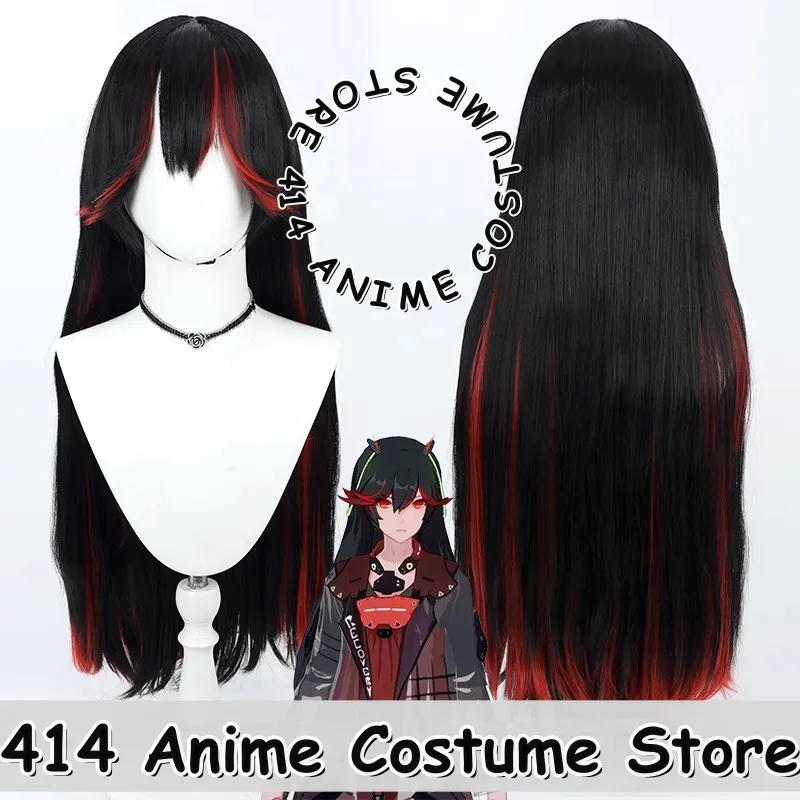 

Парик для косплея Game & Anime Lucia Crimson Abyss PGR, черно-красный градиент, кожу головы, термостойкое волокно, синтетические волосы