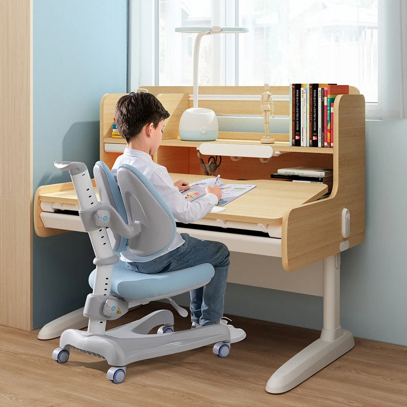 New Model and design adjustable ergonomic 3-18 years old reading  kids study desk   chair   for children