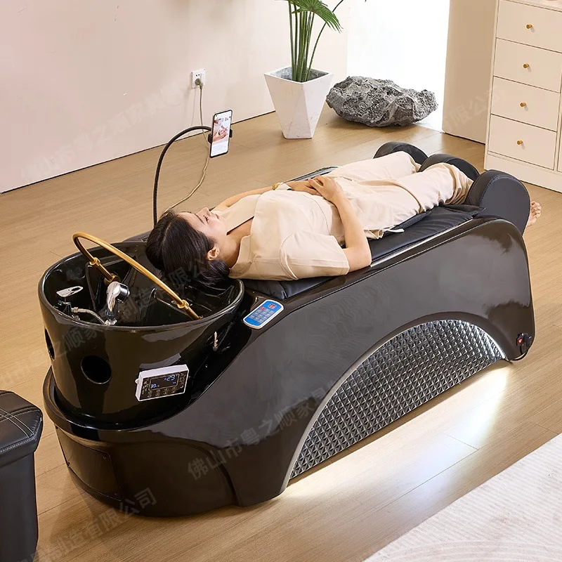 Smart Electric Massage Shampoo Bed Barber Shop Hair Salon Special Body Massage