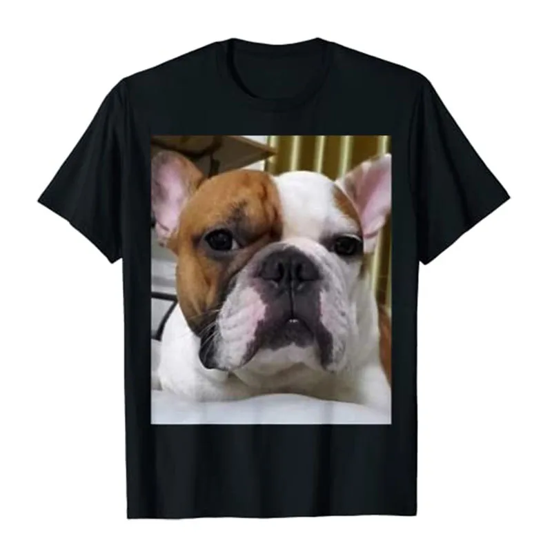 

Angry French Bulldog T-Shirt Cute Dog Lover Graphic Tee Tops for Women's Fashion Clothing Mama Gifts