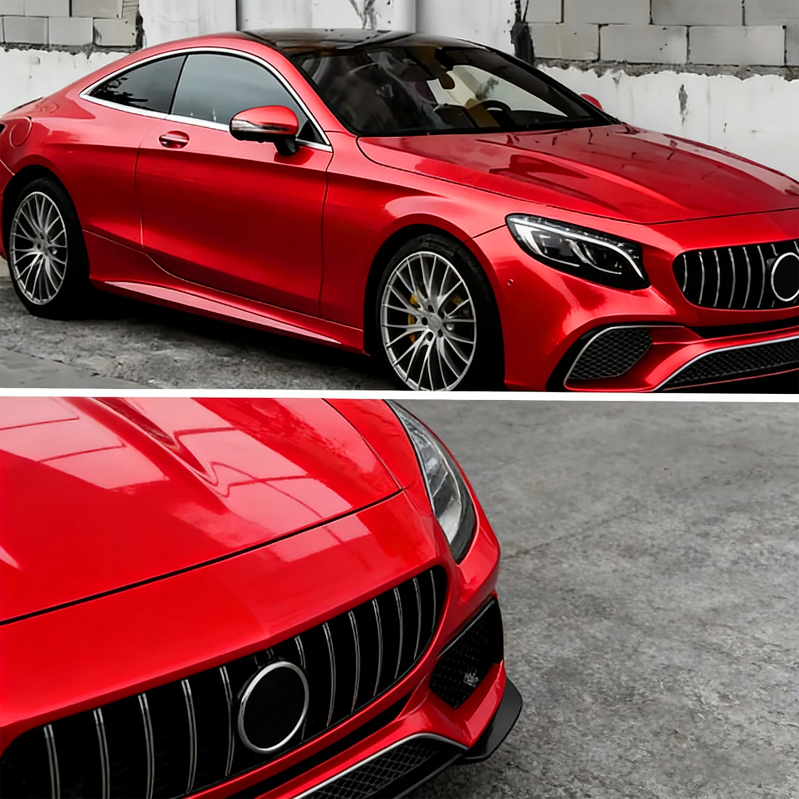 JWUDMVP 1.52x15m بولي TPU PPF كريستال أحمر اللون تغيير فيلم الشفاء الذاتي مقاومة للخدش عالية الجودة طلاء السيارات طبقة حماية