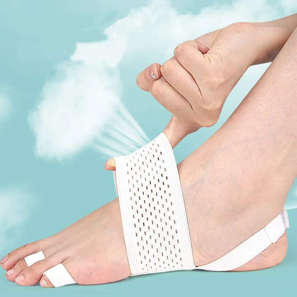 

Регулируемый эластичный дышащий разделитель для пальцев ног, износостойкий выпрямитель для пальцев, облегчающий боль при бурсите