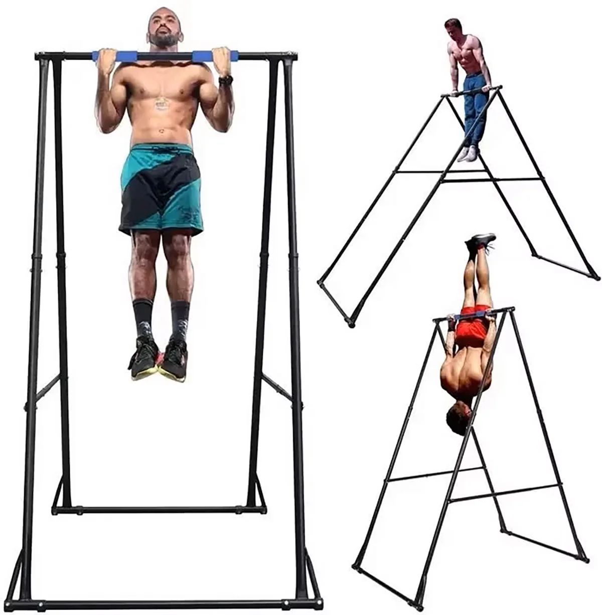 

Best Quality Sturdy Steel Power Tower Foldable Free Standing Workout Station Pull Bar Stand Home Gym Bodybuilding Shaping Sports