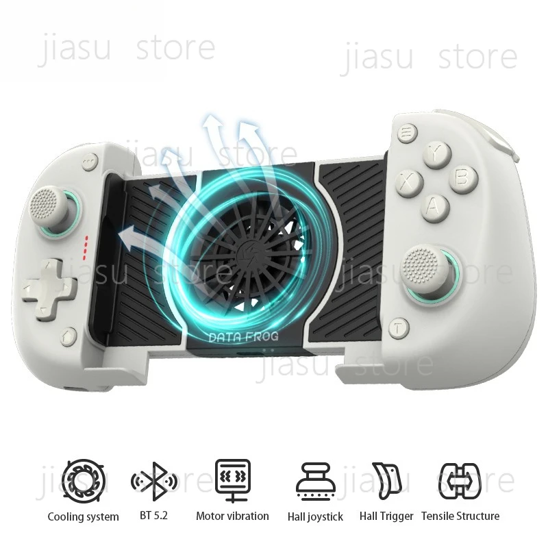 

Multi-system Bluetooth Gaming Handheld Controller, Hall Rocker & Cooling Fan Design for Switch PC Android Devices