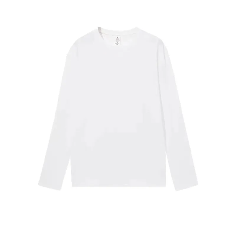 Cotton Long Sleeved Women's Autumn Korean Version Simple Inner Outfit Pullover T-shirt for Women's Casual Slimming Base Shirt To