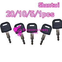20/10/5/1PCS for Shantui Excavator Keys Shantui 60 75 85 135 215 245 370 New Door Start Ignition Key