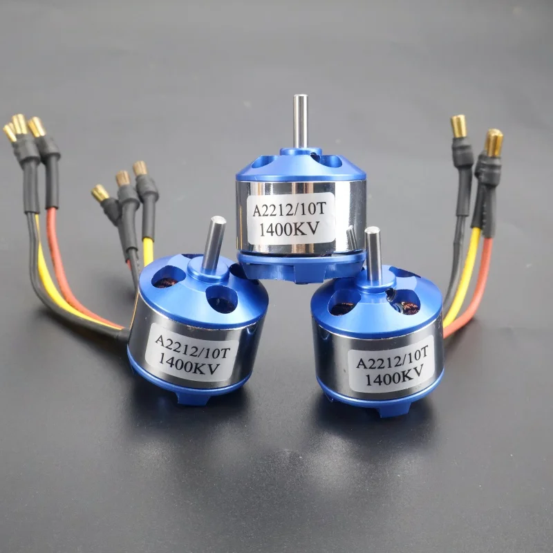 1/3 قطعة محرك بدون فرشاة 1400KV لطائرة RC محرك خارجي متعدد الدوار بدون فرش #6