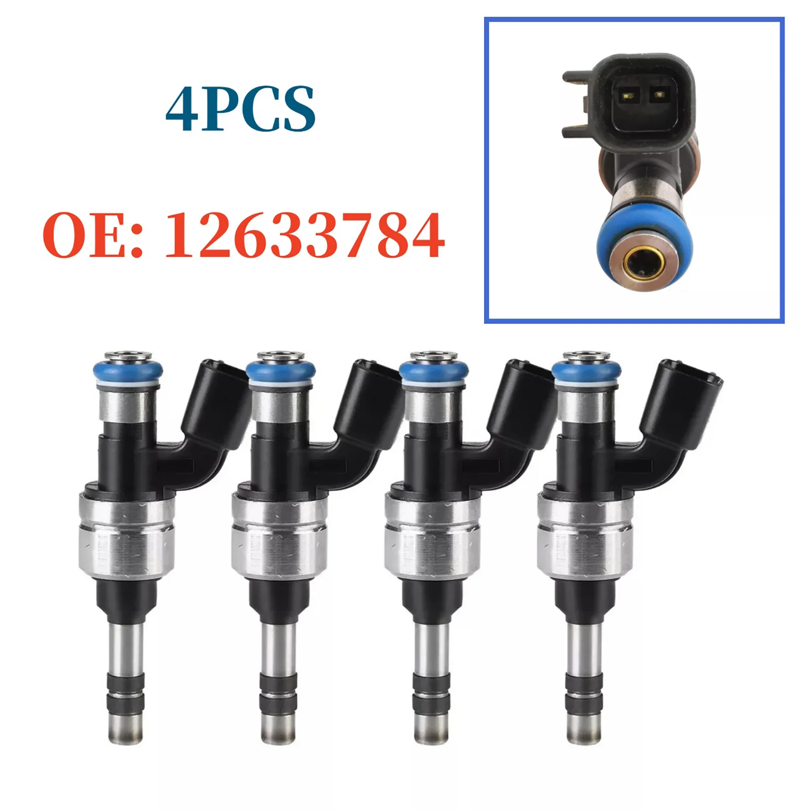 4Pcs Fuel Injectors 12633784 Replace For Buick Lacrosse Regal Verano For Chevrolet Equinox Impala Malibu Orlando Car Accessories