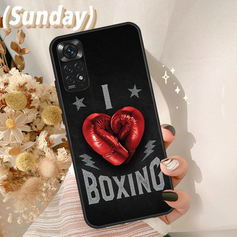 Boxing Gloves Case For Redmi Note 11 10 8 9 12 Pro Plus Note 12S 11S 10S 9S Cover For Redmi 12C 9C 10C 10A view 5