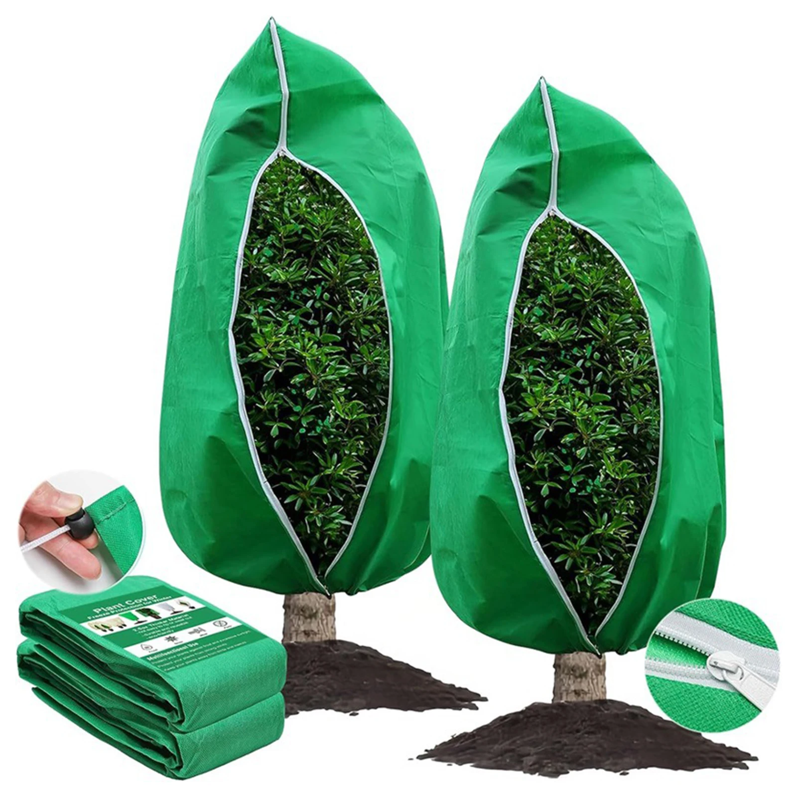 Apritsce Voile Hivernage Plante Exterieur, Polaire Plante De Jardin, Tissu De Protection Thermique Anti-gelées, Non-tissée De Protection Hivernale 30g/m² Tissu Antigel (2.5 * 10m