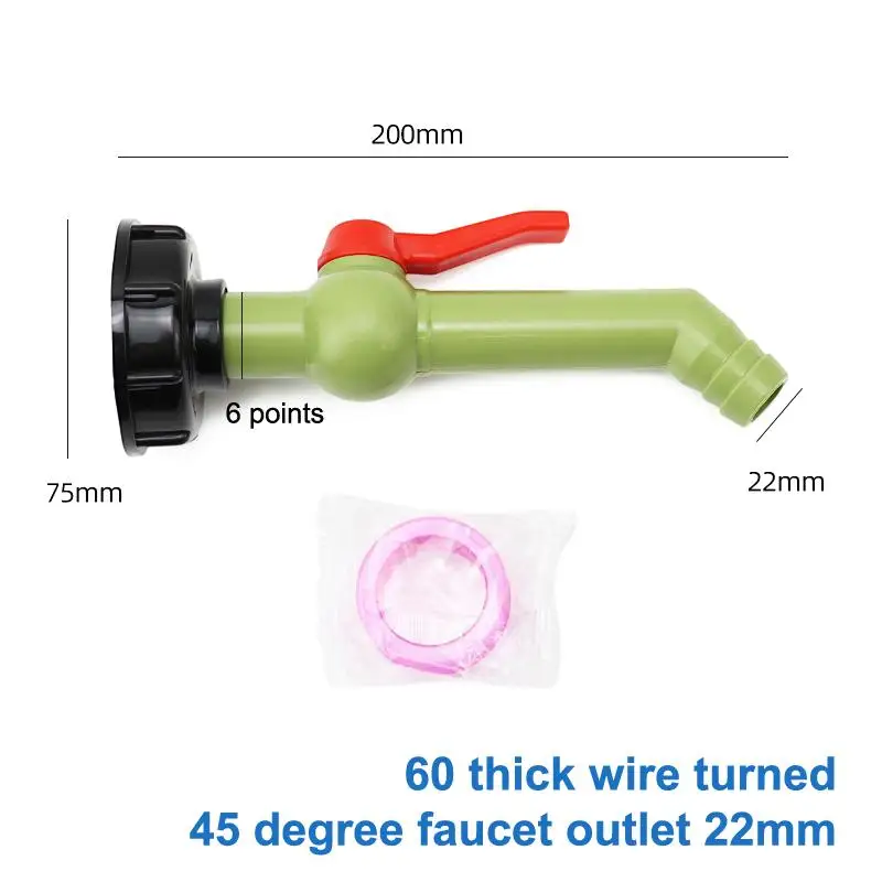IBC-Tankventil-Verbindungsstück BPA-frei, langlebiger IBC-Tankadapter für Regenwassertransfer und Gartenschlauchnutzung – Detail 3