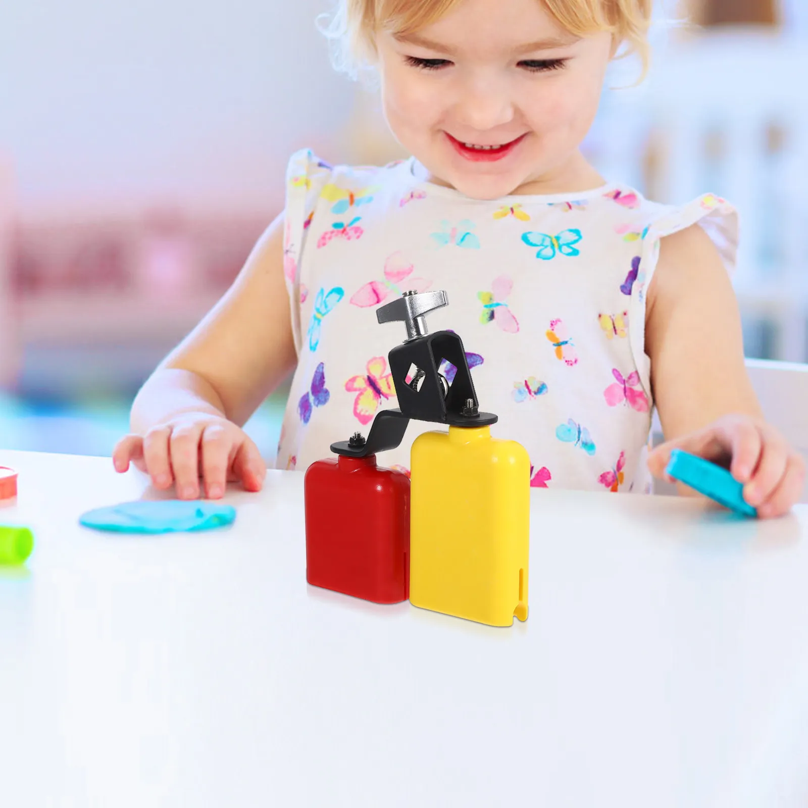 

Набор ударных инструментов Орфа: пластиковый джем-блок, двойной деревянный колокольчик (высокий и низкий тон) для музыкального образования и школьных оркестров