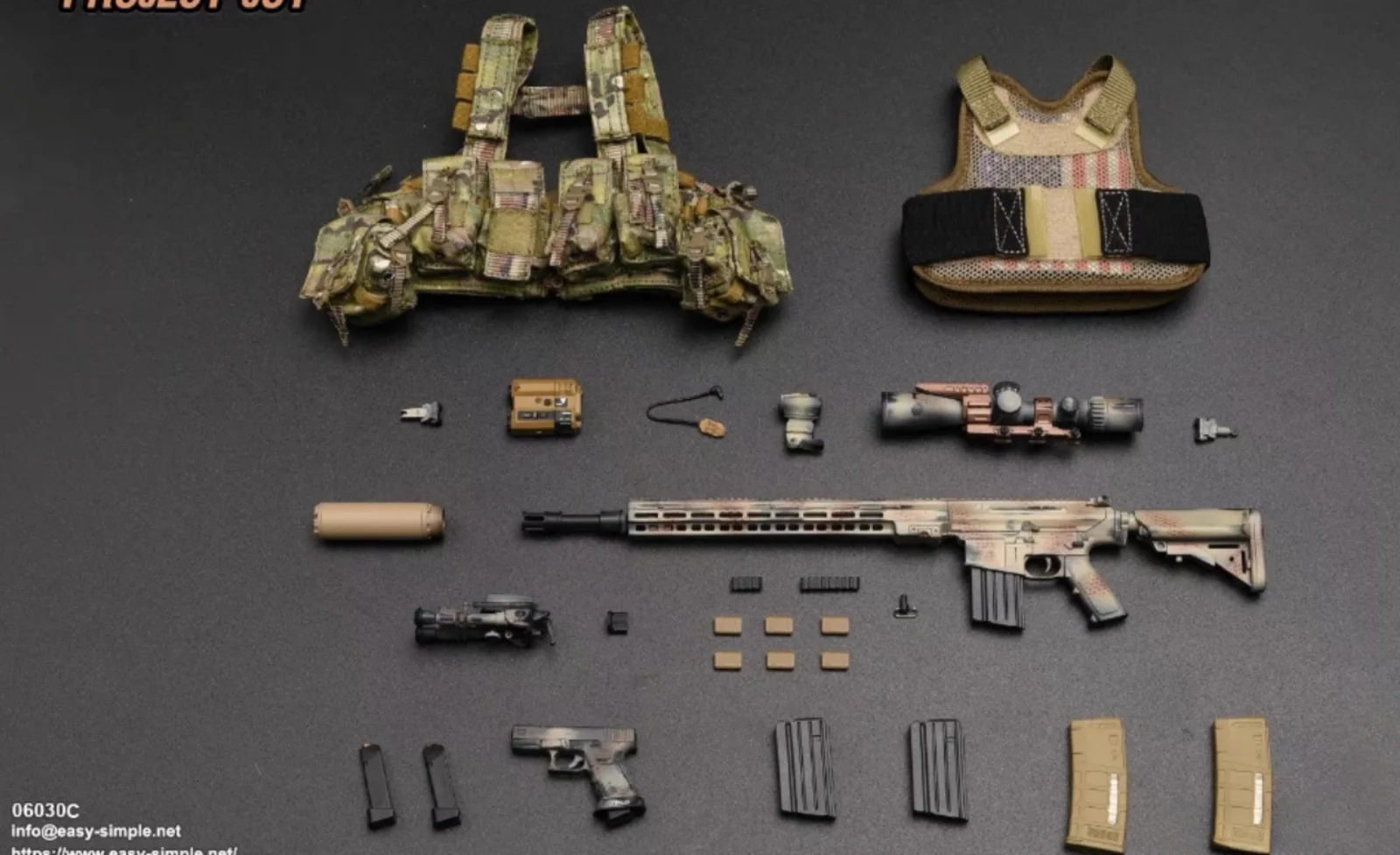 

ES 06030C 1/6 Scale Soldier Set Model for 12'' Action Figure
