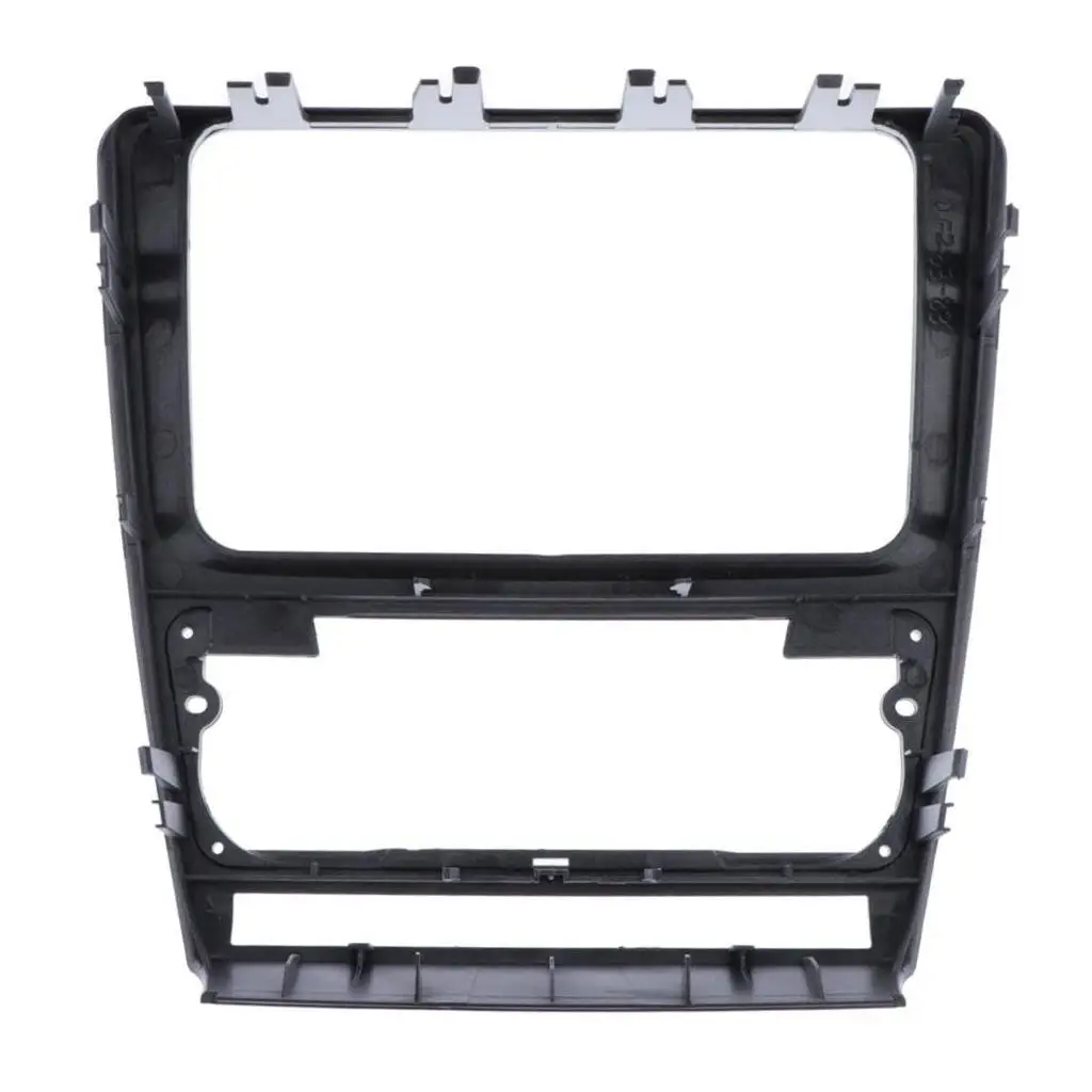 2 DIN Car Stereo Installation Set Sturdy Silver Frame for Dashboard Audio for Skoda Octavia 2010-2013