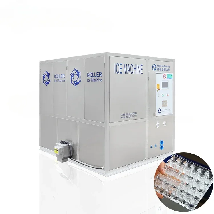 Eating Ice Making Machine Large Commercial Ice Maker 5tons Per Day for Selling Ice Cube To Hotel Restaurant Night Club