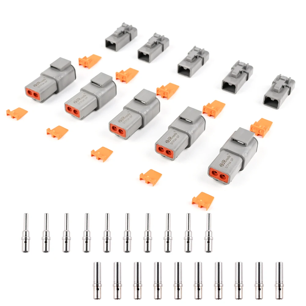 jrready kit de conectores dtp conectores eletricos a prova dagua contato solido 14 awg 12awg 2040 mm grupo 2pin 10pair 01