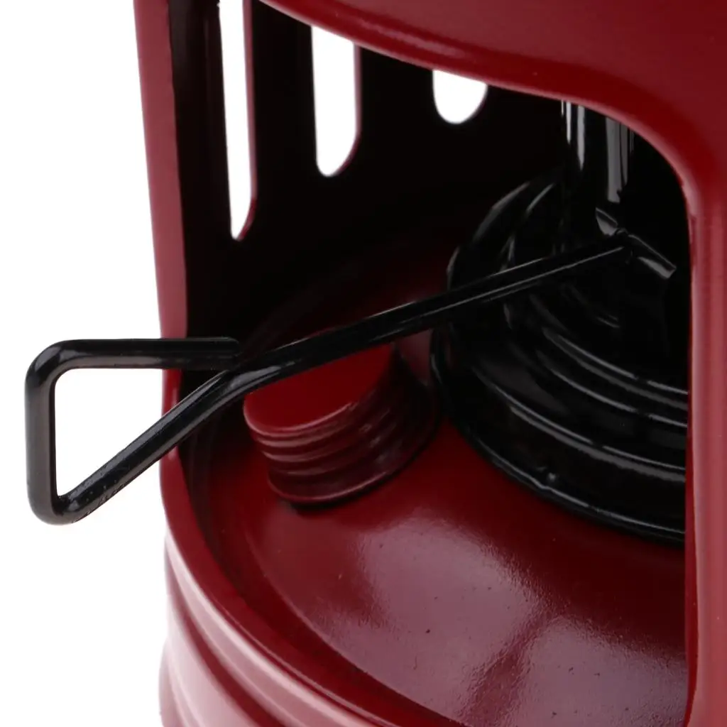 أداة طبخ للتخييم 10 فتائل للاستخدام الخارجي، باللون الأحمر