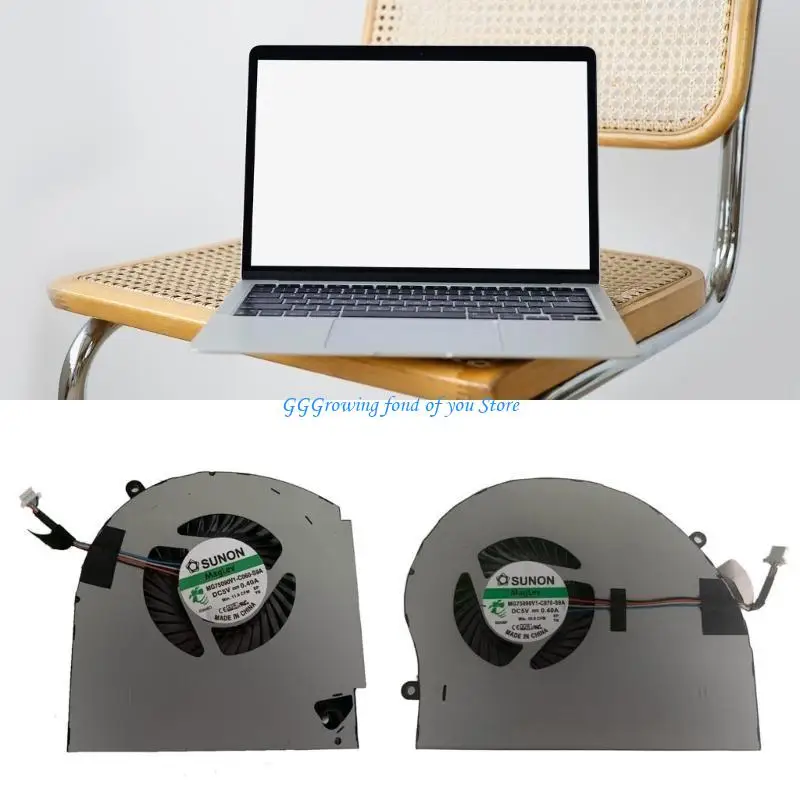

H9EB Laptop Cooling Fan for Dell 17 5V 0.4A 4pin Notebook Radiator