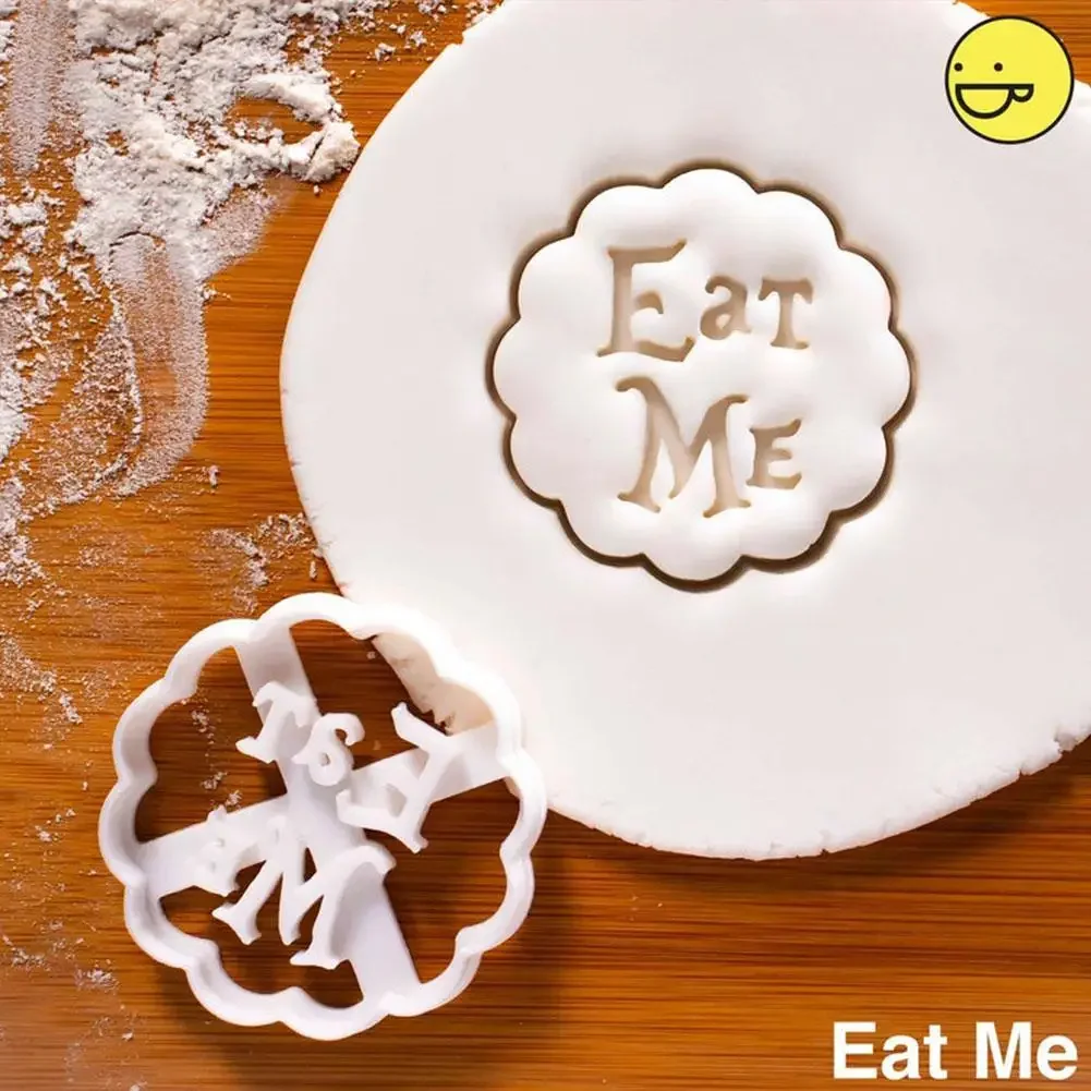 Eat Me Cake Cutter Alice In Wonderland Crazy Teapot Drink Me Treat Dessert Quotes Mad Clay Cutter Eat Cookie Cake Tools 2022