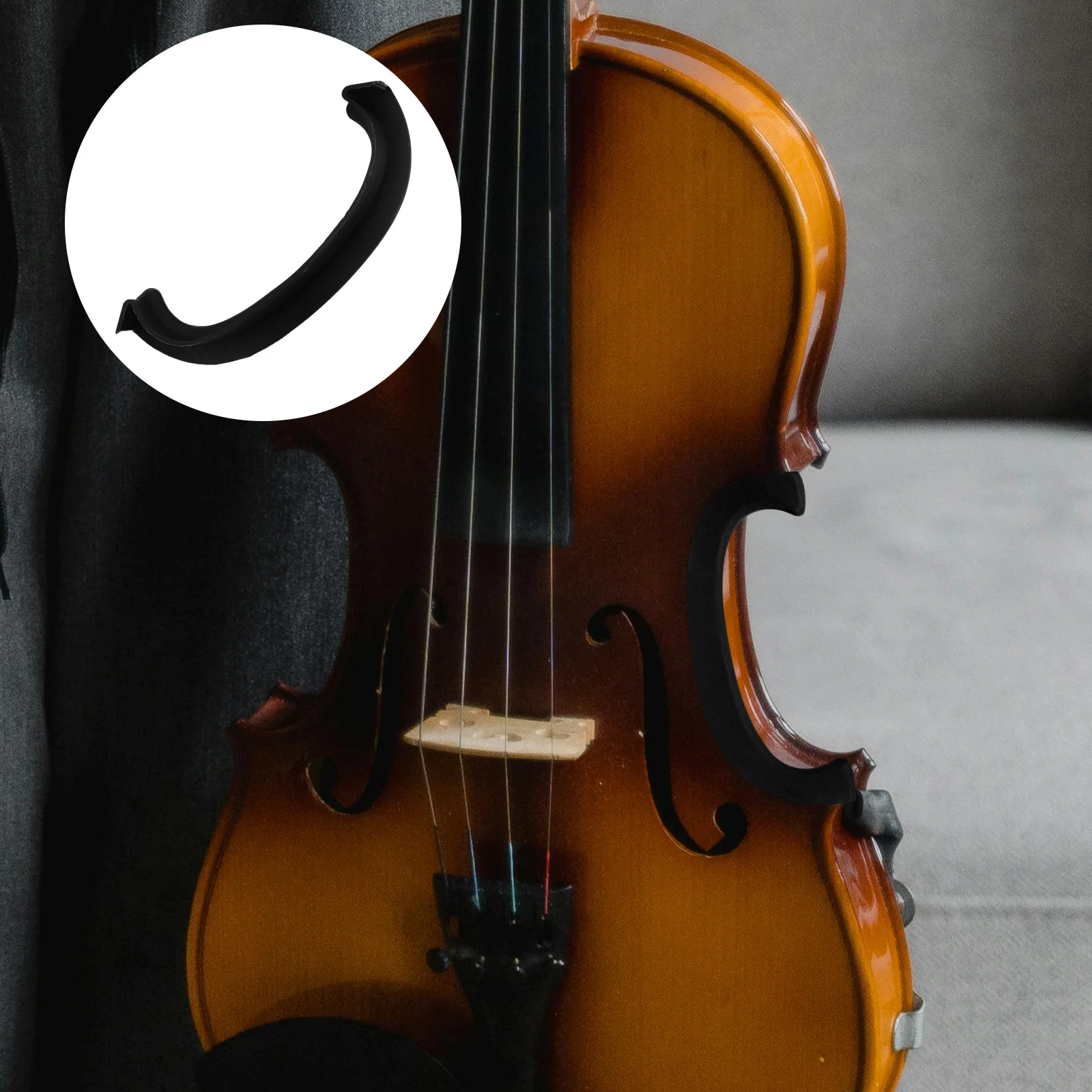 

Premium Rubber Violin C-Clip Protector Durable Comfortable Easy Install 3/4 4/4 Wide Compatibility Violin Waist Side Plate