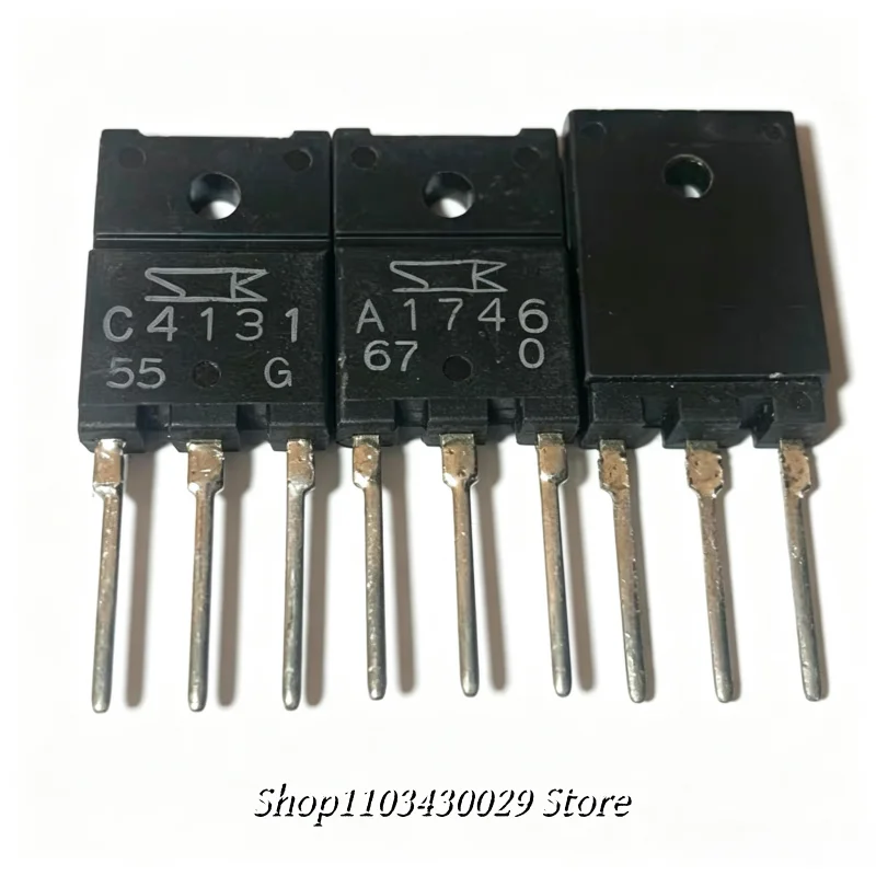 5Pairs(10PCS) Original 2SC4131 C4131 + 2SA1746 A1746 TO-3P PNP + NPN