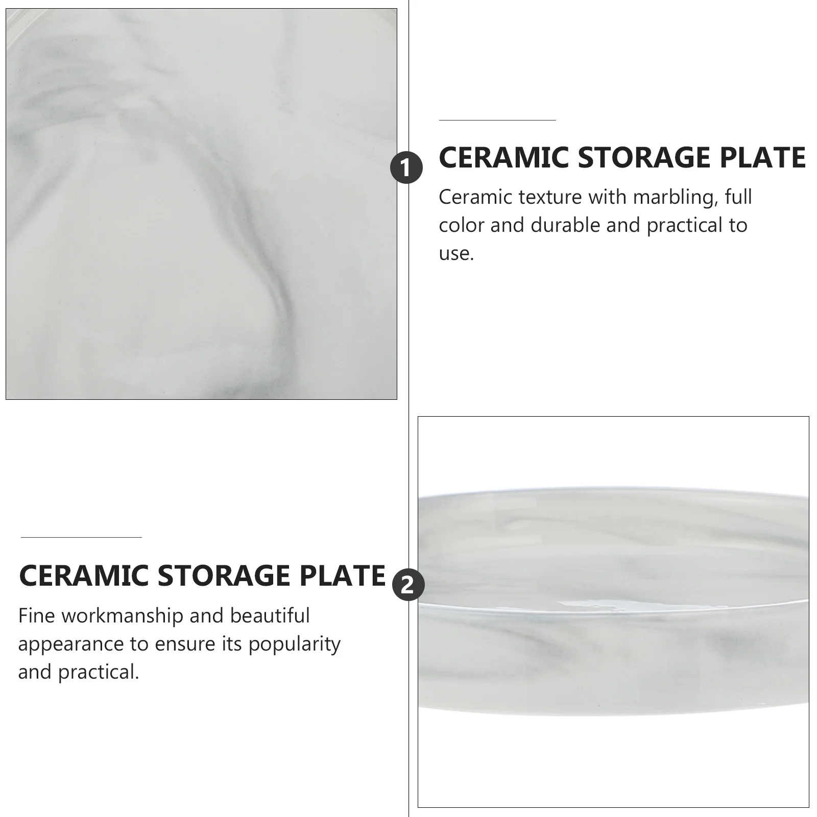 

1 шт., керамическая тарелка для хранения ювелирных изделий из скандинавского мрамора, держатель для хранения ювелирных изделий, поднос для предметов в ванной комнате, поднос для фруктов, украшение для дома, многофункциональная тарелка