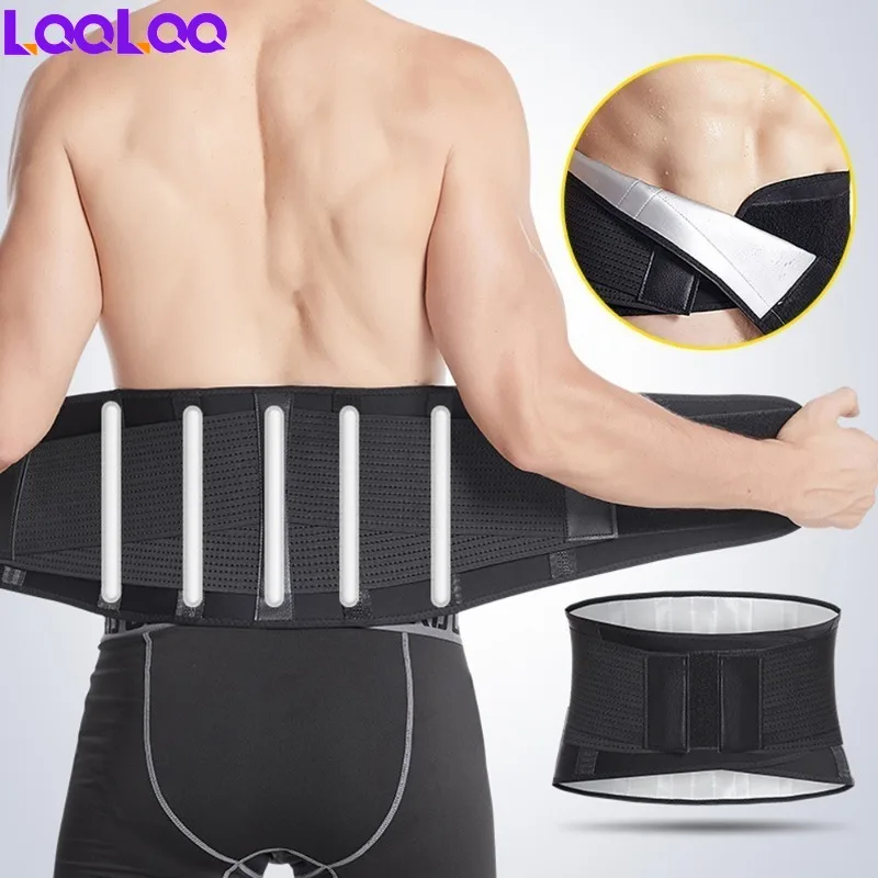 1Pcs Waist Trimmer Belt for Women and Men ,Waist Trainer Sauna Belt Tummy Toner Low Back and Lumbar Back Brace Support