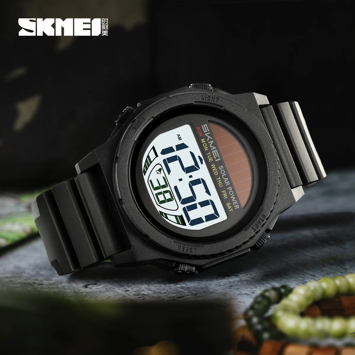 

SKMEI креативные спортивные электронные часы на солнечной энергии для мужчин и женщин, модные водонепроницаемые наручные часы 5 бар, цифровые часы Reloj Hombre