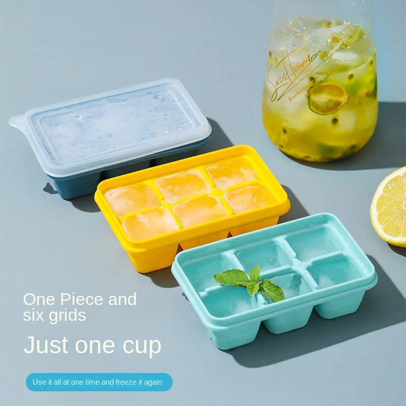 3pcs/lot Ice Cube Ice Mold Household Silicone Ice Tray Refrigerator Ice Box Small Ice Cube Box Reusable Silicone Ice Cube Mold