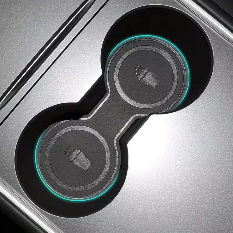 For Tesla Model 3/Y Center Console Cup Mat, Cup Mat Protective Pad, Storage Slot Protective Pad, Wear-Resistant, Dust-Proof, Easy to Clean view 3