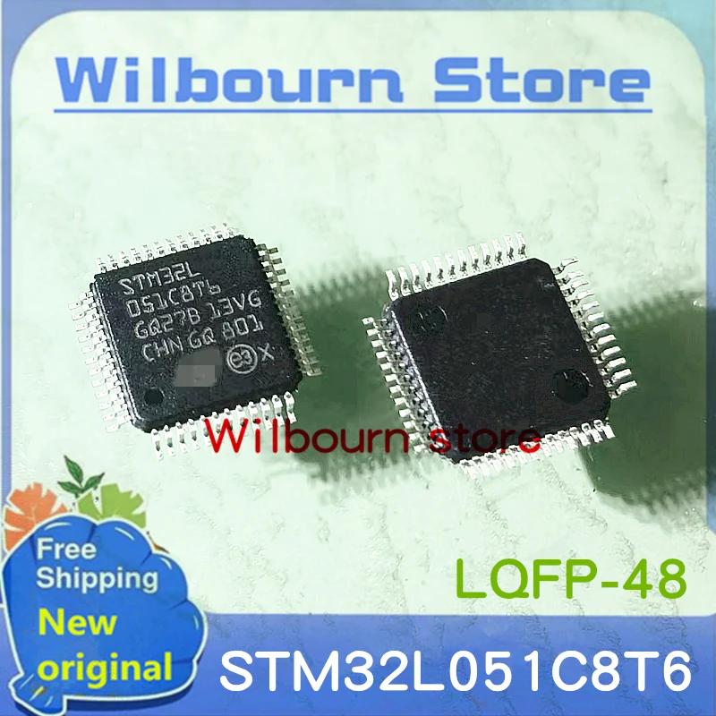 5PCS/LOT STM32L051C8T6 STM32L051C8Tb STM32L 051C8T6 LQFP48 New original